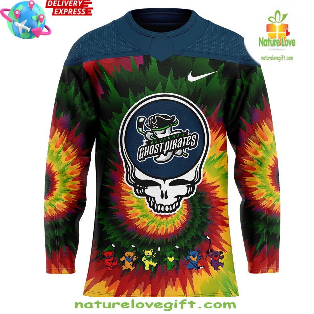 Ghost Pirates Grateful Dead Night 2026 Hockey Jersey Savannah
