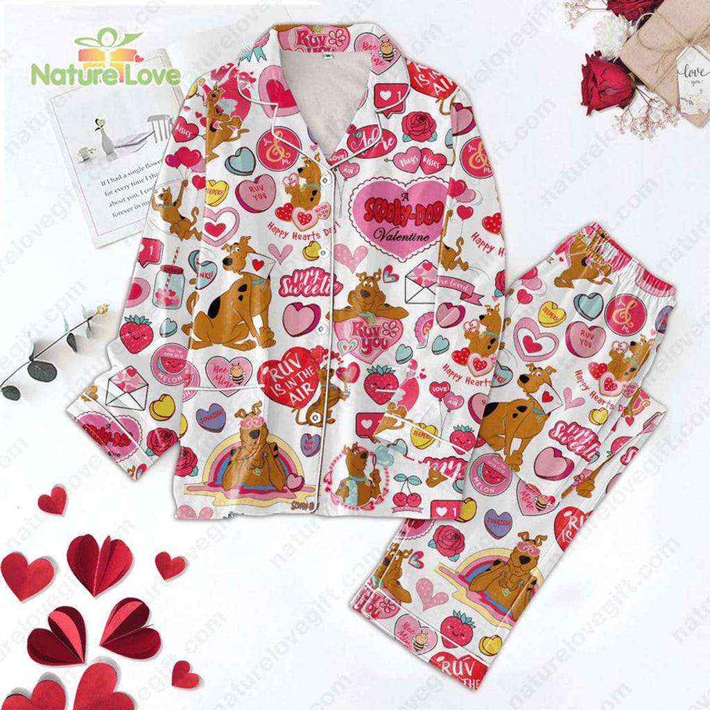 Scooby-Doo Bee Mine Valentine Pink Pajamas Set