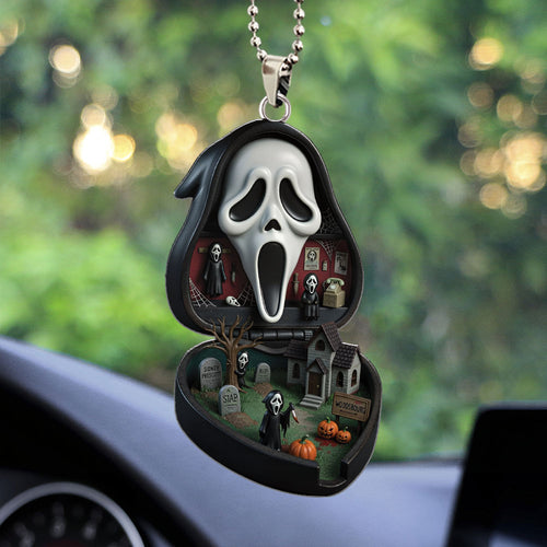 Scream Custom shape 2-sided Acrylic Car Ornament – TMTHU3858