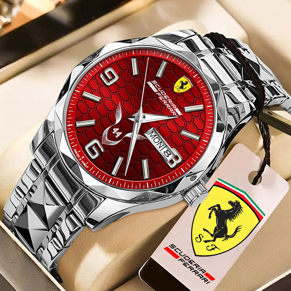 Scuderia Ferrari x Lewis Hamilton Alloy Luxury Quartz Watch – TMTHU4400