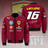 Scuderia Ferrari x Charles Leclerc 3D Bomber Jacket – HOATT 9366
