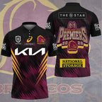 Brisbane Broncos 2025 NRL Premiers 3D Apparel – HOATT13625