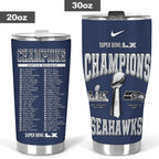 Seattle Seahawks 2025 Super Bowl LX Champions Tumbler Cup – GNE5918