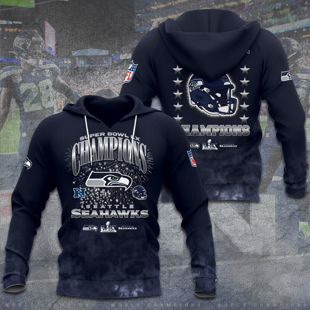 Seattle Seahawks 2025 Super Bowl LX Champions 3D Apparel – GNE5178