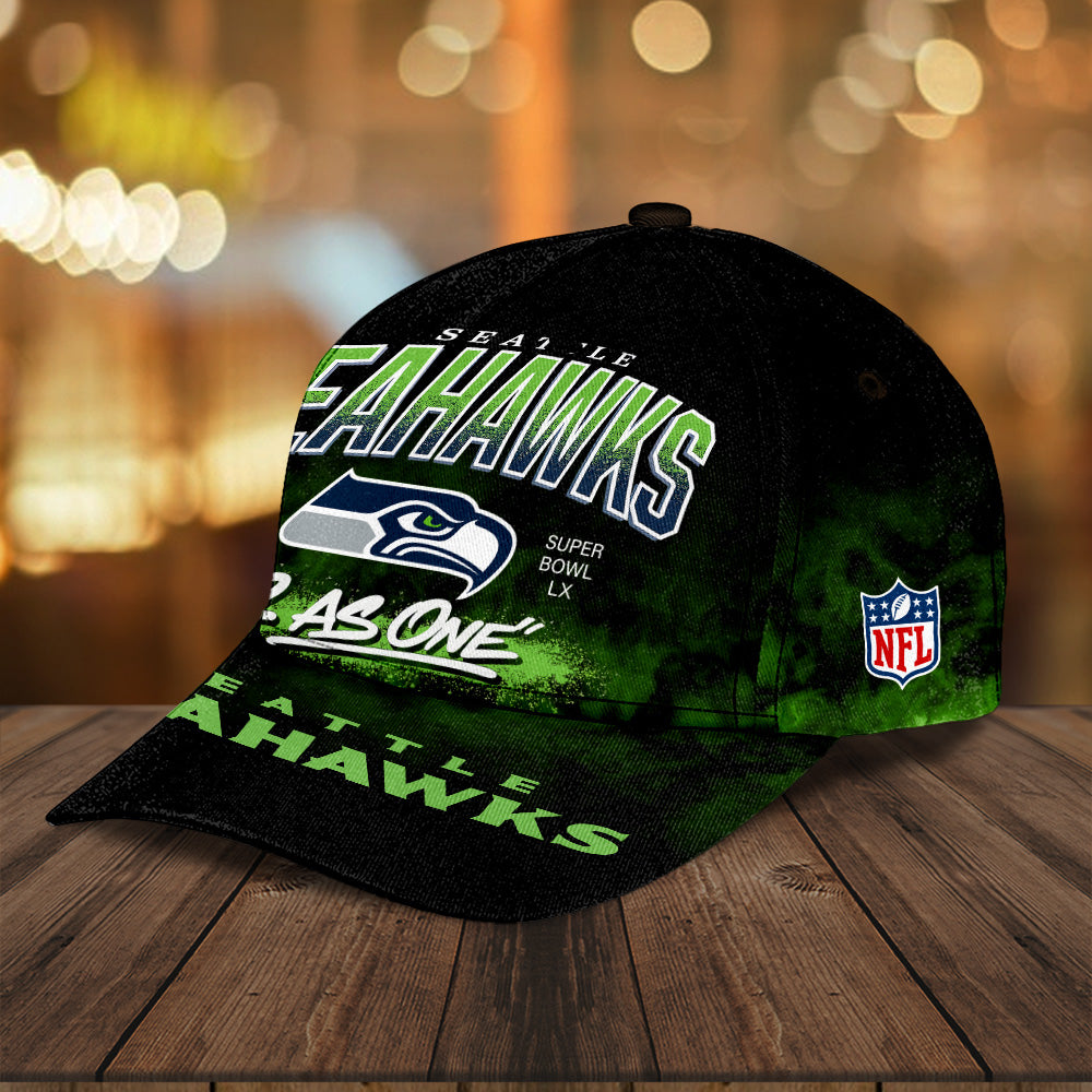 Seattle Seahawks 2025 Super Bowl LX Champions Classic Cap – GNE5187