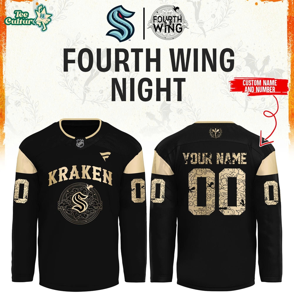 Seattle Kraken 2026 Fourth Wings Night Special Hockey Jersey