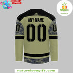 Seattle Kraken 2026 Military Camo Hockey Jersey Adidas