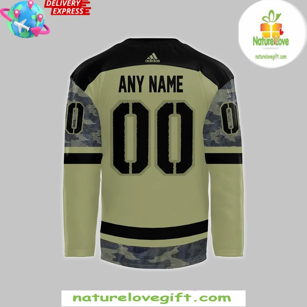 Seattle Kraken 2026 Military Camo Hockey Jersey Adidas