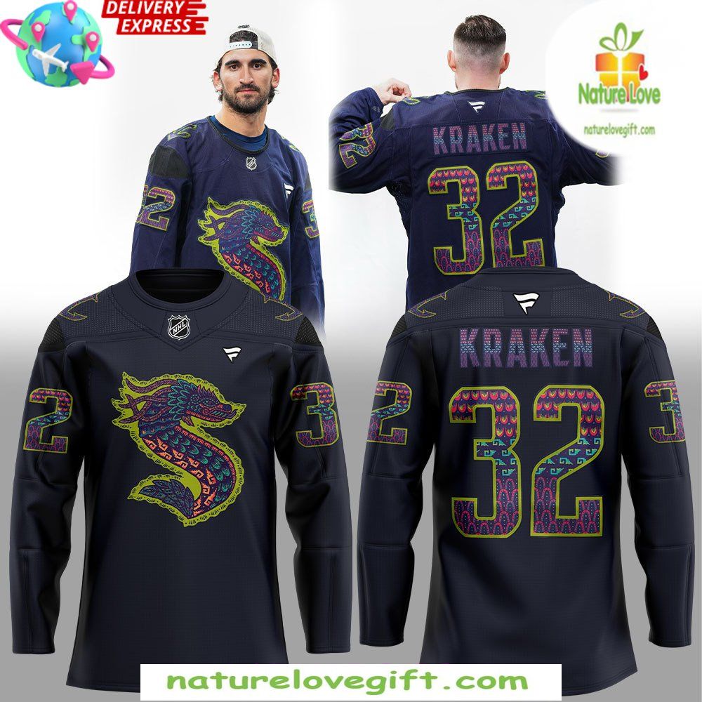 Seattle Kraken 2026 Hispanic Heritage Jersey Hockey
