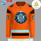 Seattle Kraken 2026 Indigenous Peoples Night Orange Hockey Jersey