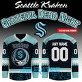 Seattle Kraken x Grateful Dead Night Collab 2026 Hockey Jersey