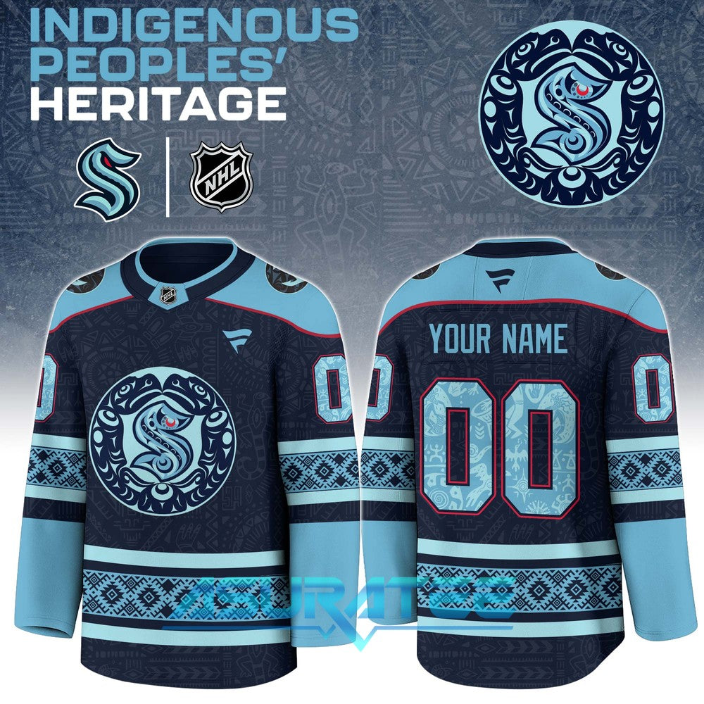 Seattle Kraken x Indigenous People Heritage 2025 Hockey Jersey