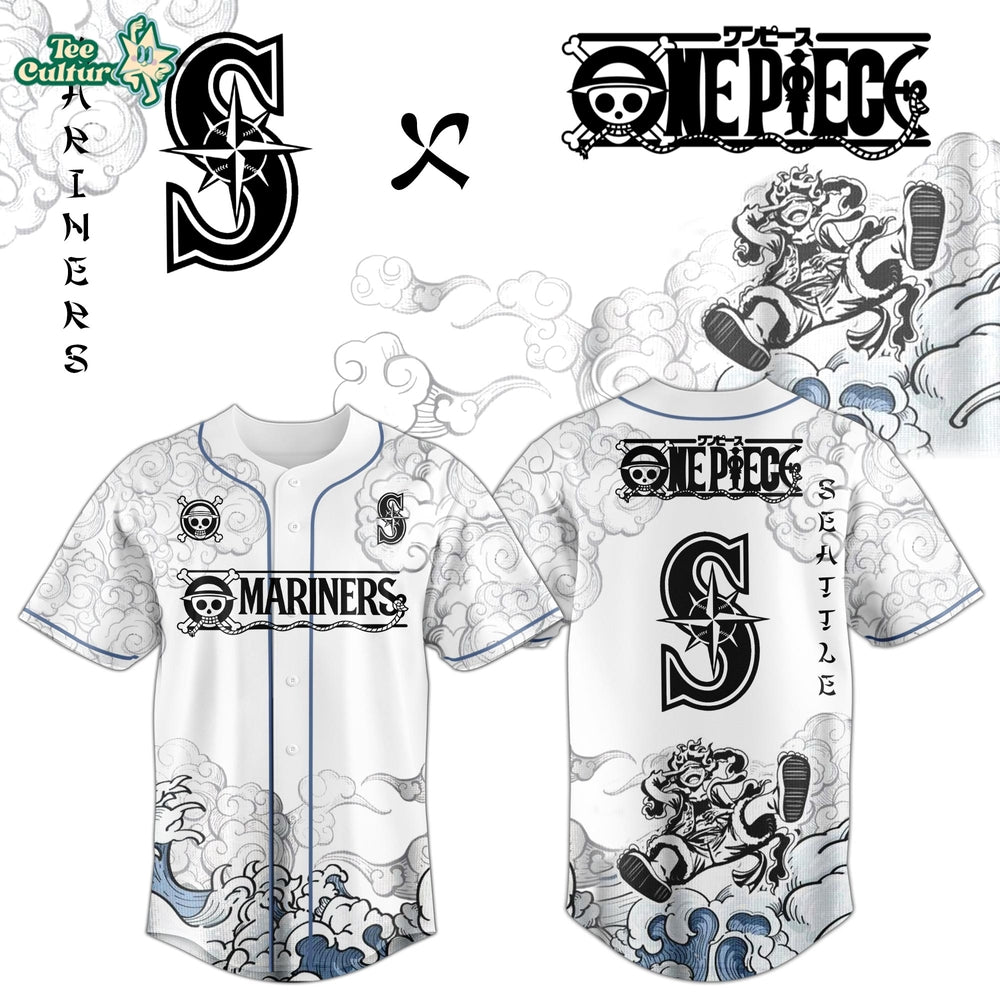Seattle Mariners x One Piece Jersey 2026 Luffy Gear 5