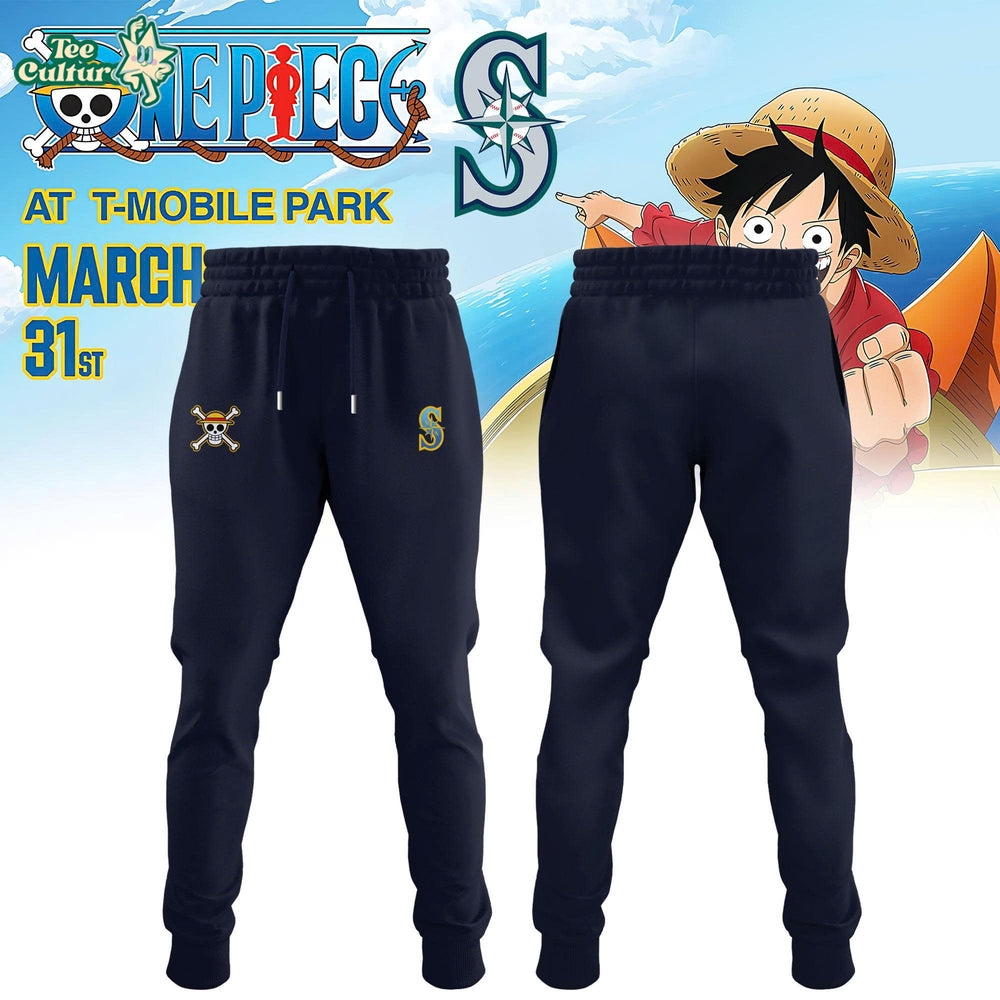 Seattle Mariners x One Piece Night 2026 Limited Edition Navy Baseball Jersey