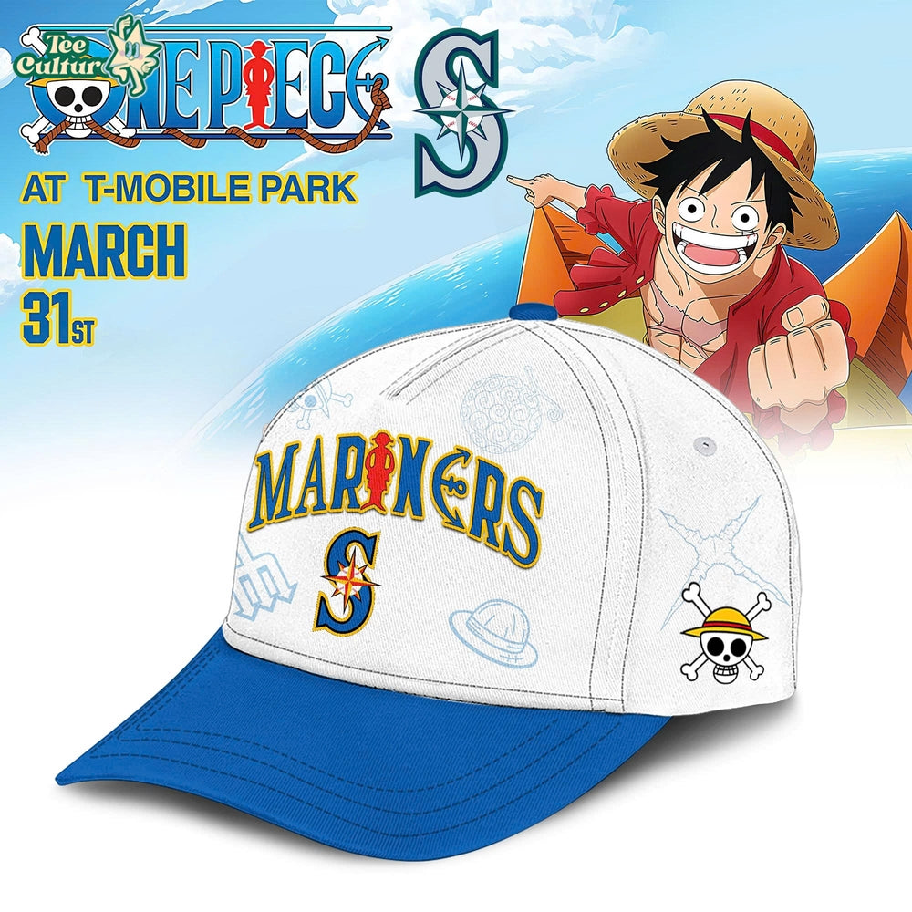 Seattle Mariners x One Piece Night 2026 Special Edition White Hoodie