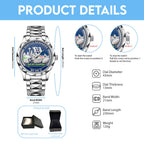 Seattle Seahawks 2025 NFC Champions Alloy Luxury Quartz Watch – MAITM14618