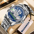 Seattle Seahawks 2025 NFC Champions Alloy Luxury Quartz Watch – MAITM14618
