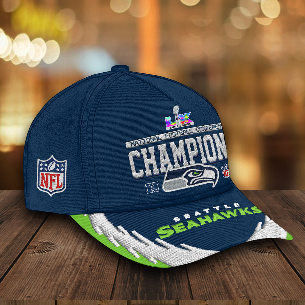 Seattle Seahawks 2025 NFC Champions Classic Cap – HOATT15902