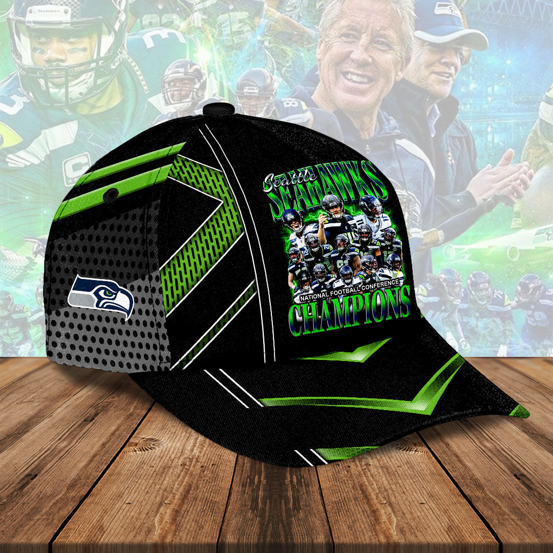 Seattle Seahawks 2025 NFC Champions Classic Cap – HOATT15933