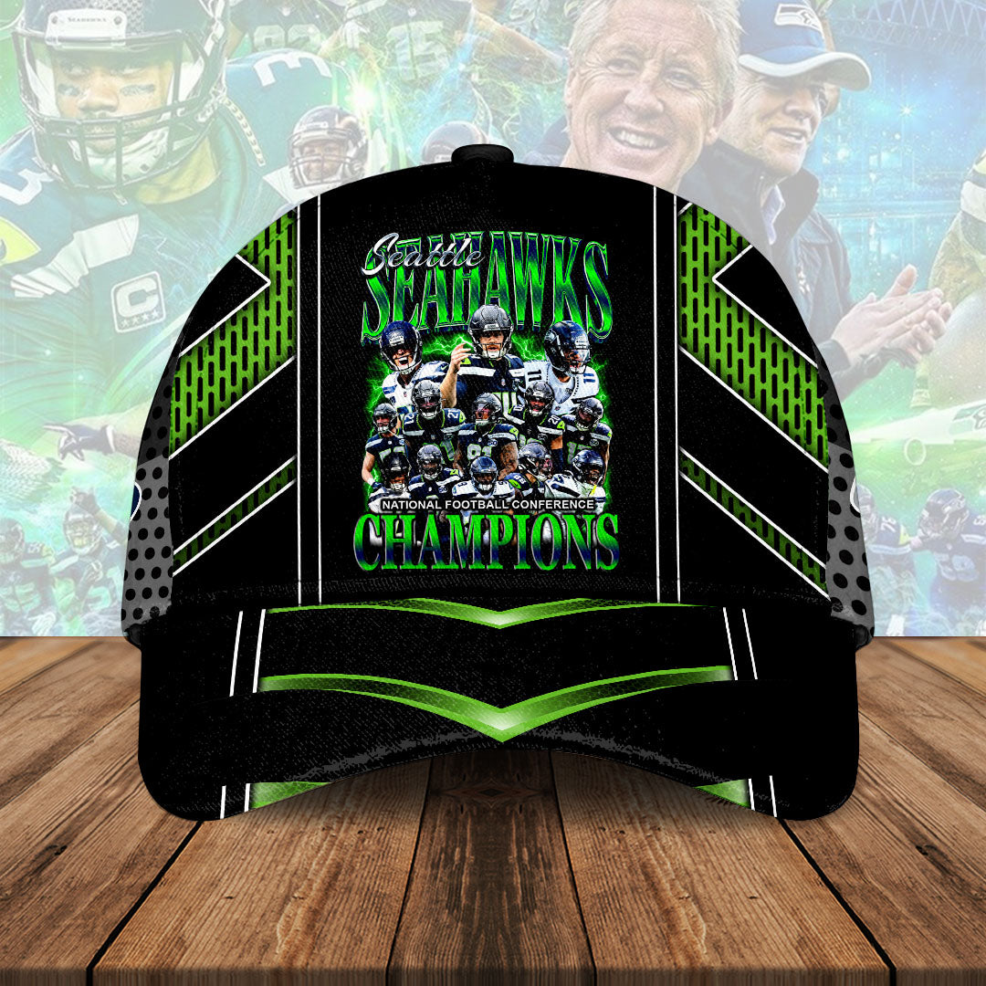 Seattle Seahawks 2025 NFC Champions Classic Cap – HOATT15933