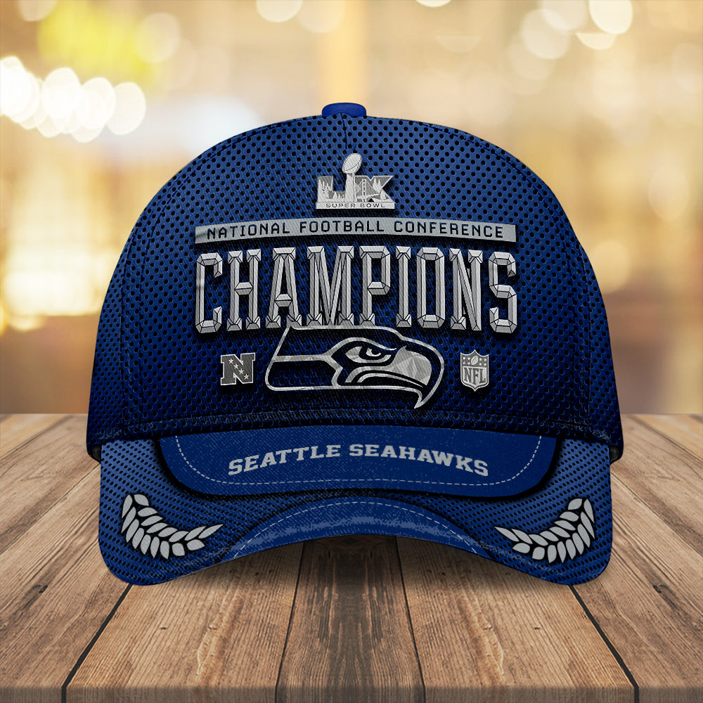 Seattle Seahawks 2025 NFC Champions Classic Cap – MAITM14680
