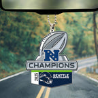 Seattle Seahawks 2025 NFC Champions Custom shape 2-sided Acrylic Car Ornament – MAITM14606