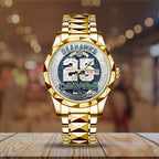 Seattle Seahawks 2025 NFC West Champions Alloy Luxury Quartz Watch – HOATT15764