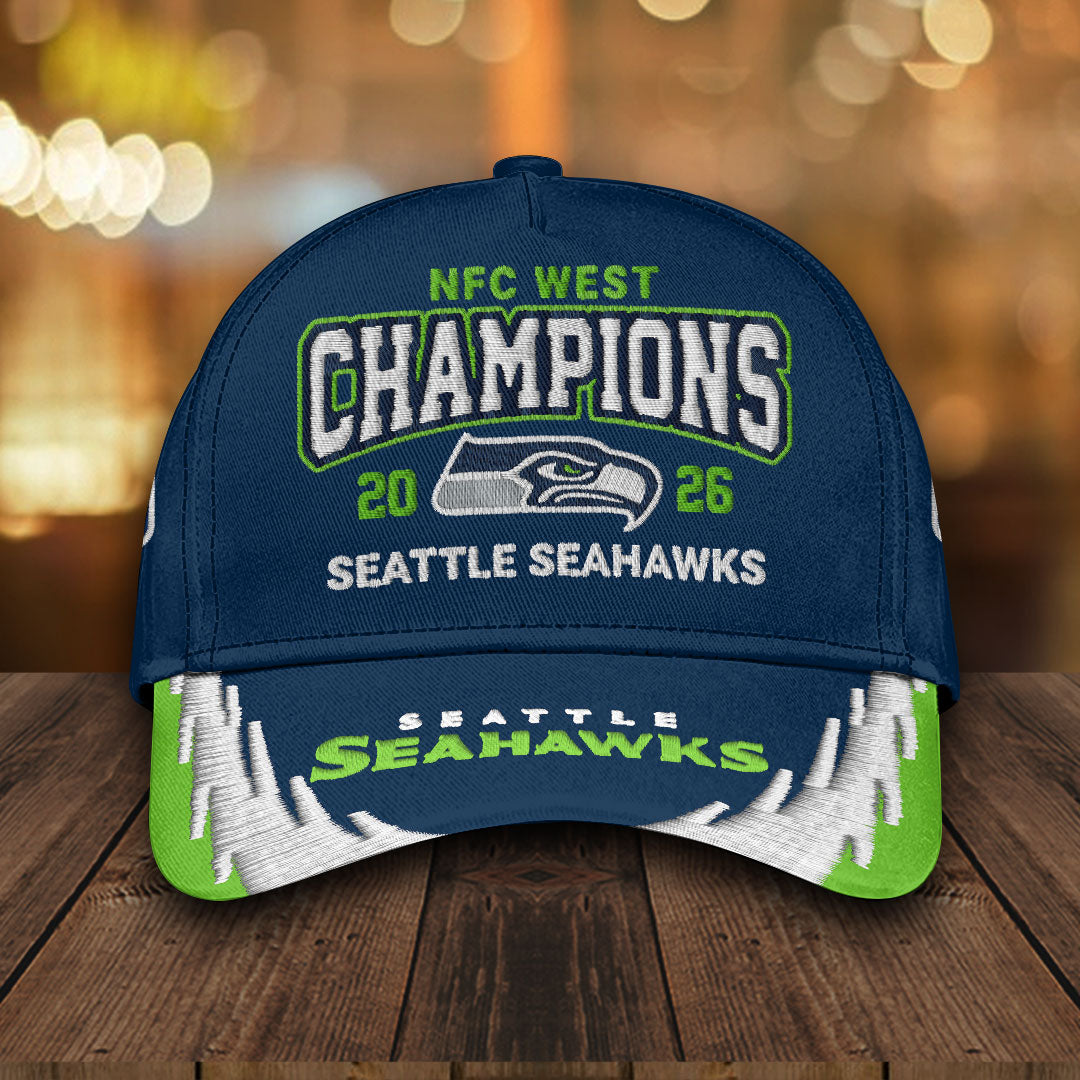 Seattle Seahawks 2025 NFC West Champions Classic Cap – HOATT15747