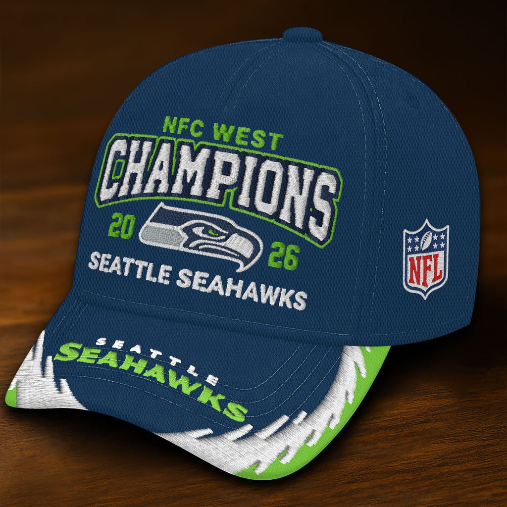 Seattle Seahawks 2025 NFC West Champions Classic Cap – HOATT15747