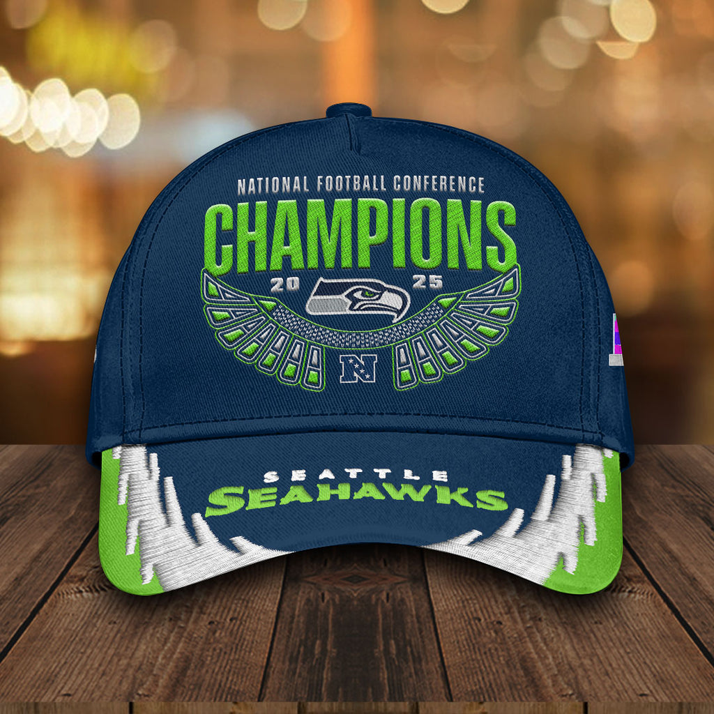 Seattle Seahawks 2025 NFC West Champions Classic Cap – HOATT16007