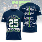 Seattle Seahawks 2025 NFC West Champions 3D Apparel – HOATT15744