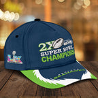 Seattle Seahawks 2025 Super Bowl LX Champions 3D Embroidered Cap – HOATT16206
