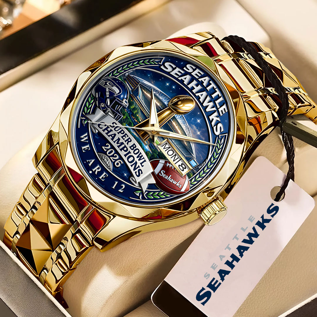 Seattle Seahawks 2025 Super Bowl LX Champions Alloy Luxury Quartz Watch – GNE5071