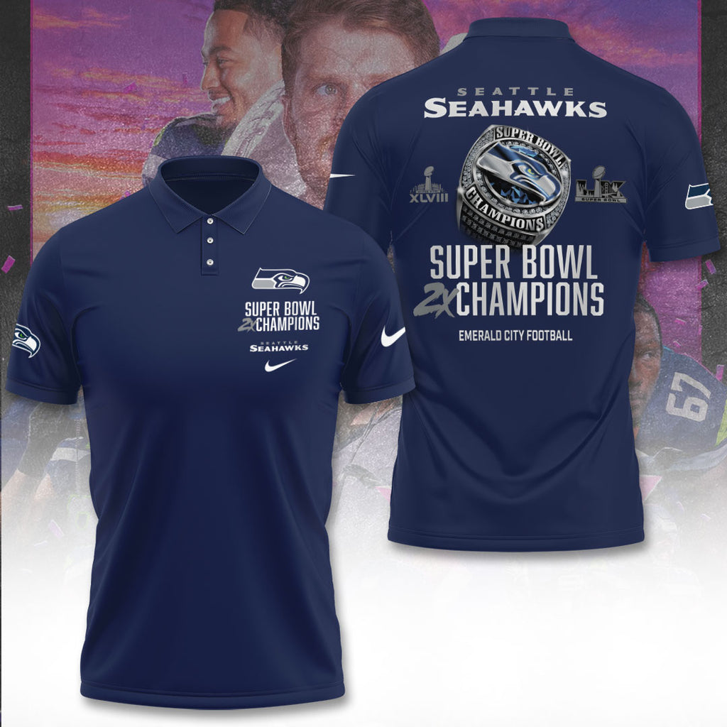 Seattle Seahawks 2025 Super Bowl LX Champions 3D Apparel – TANTN20995