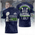 Seattle Seahawks 2025 Super Bowl LX Champions 3D Apparel – TANTN21019