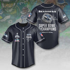 Seattle Seahawks 2025 Super Bowl LX Champions Baseball Jersey – HOATT16167