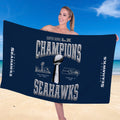 Seattle Seahawks 2025 Super Bowl LX Champions Rectangle Beach Towel – TANTN20978
