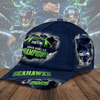 Seattle Seahawks 2025 Super Bowl LX Champions Classic Cap – TMTHU3852