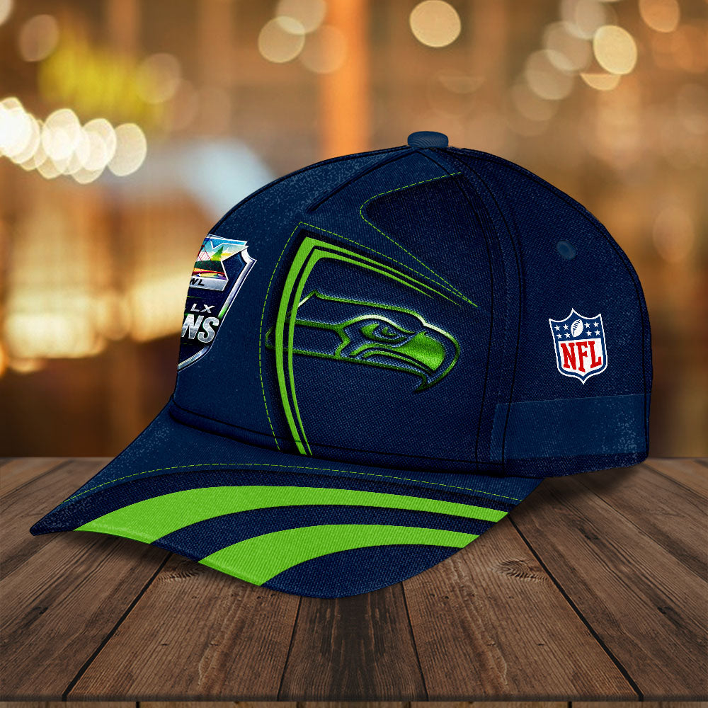 Seattle Seahawks 2025 Super Bowl LX Champions Classic Cap – HOATT16356