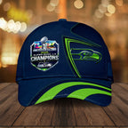 Seattle Seahawks 2025 Super Bowl LX Champions Classic Cap – HOATT16356