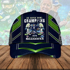 Seattle Seahawks 2025 Super Bowl LX Champions Classic Cap – HOATT16164