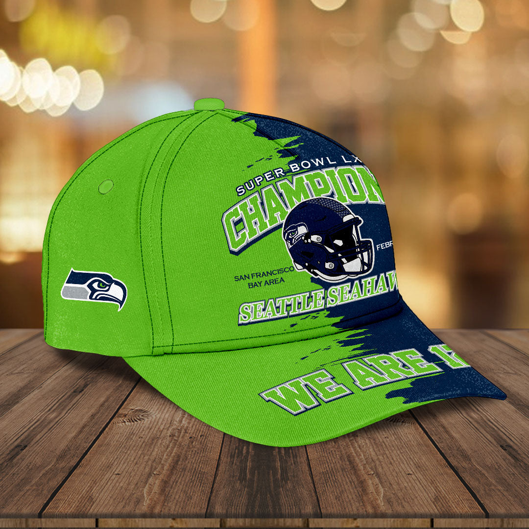 Seattle Seahawks 2025 Super Bowl LX Champions Classic Cap – HOATT16212