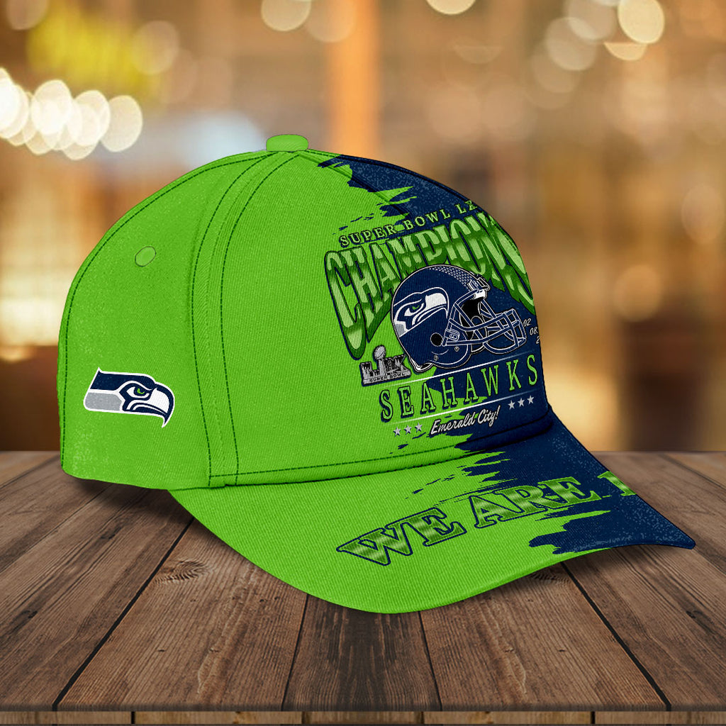 Seattle Seahawks 2025 Super Bowl LX Champions Classic Cap – HOATT16229