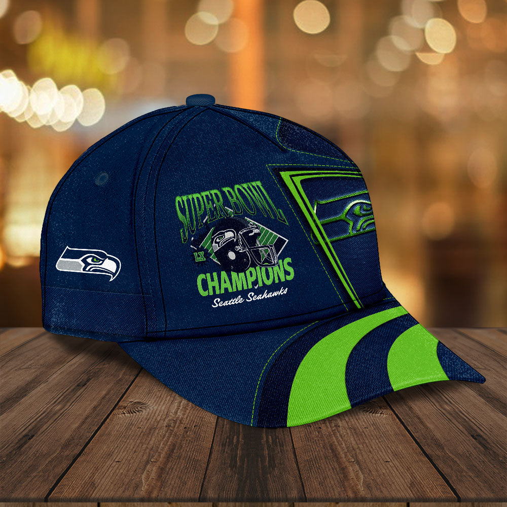 Seattle Seahawks 2025 Super Bowl LX Champions Classic Cap – HOATT16258