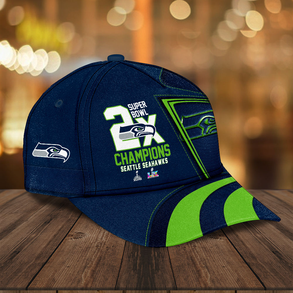 Seattle Seahawks 2025 Super Bowl LX Champions Classic Cap – HOATT16339
