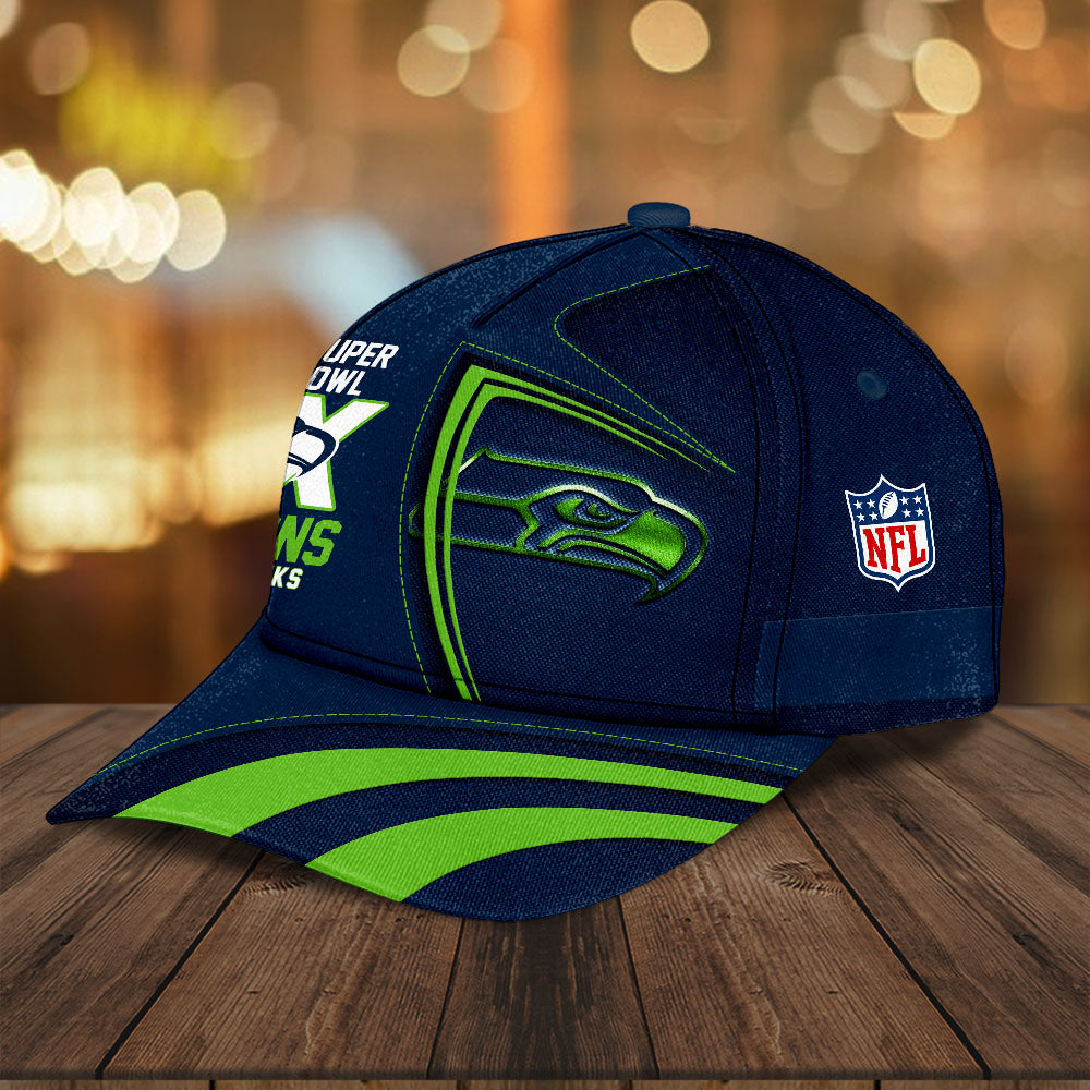 Seattle Seahawks 2025 Super Bowl LX Champions Classic Cap – HOATT16339