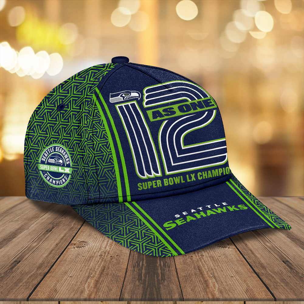 Seattle Seahawks 2025 Super Bowl LX Champions Classic Cap – TANTN21079