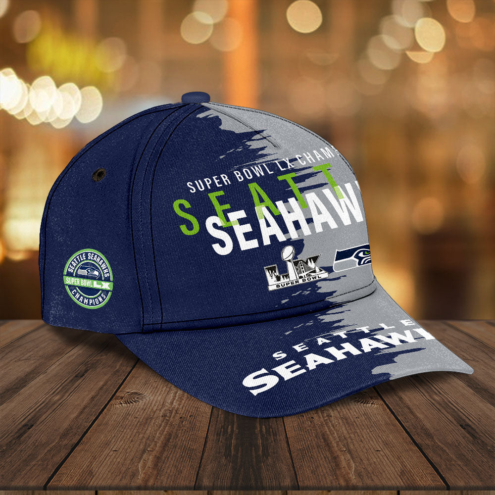 Seattle Seahawks 2025 Super Bowl LX Champions Classic Cap – TANTN21148