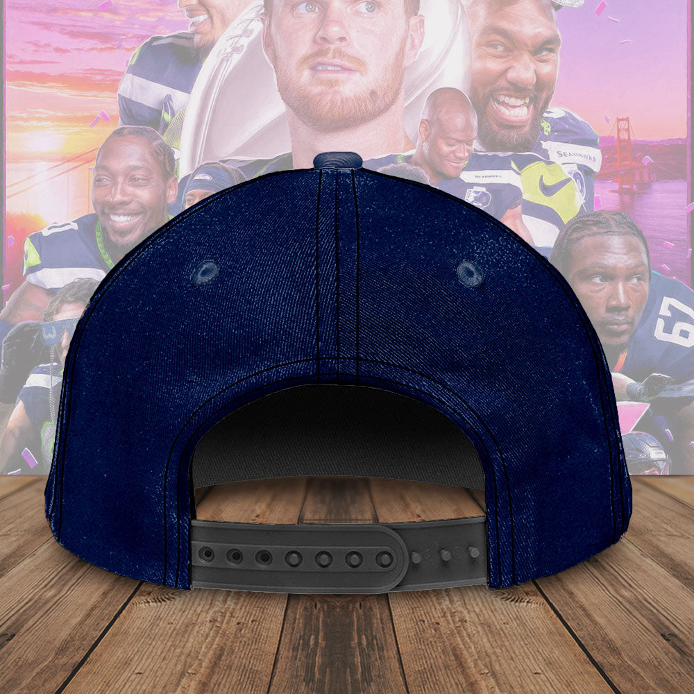 Seattle Seahawks 2025 Super Bowl LX Champions Classic Cap – TMTHU3985