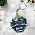 Seattle Seahawks 2025 Super Bowl LX Champions Custom Shape 2-sided Keychain – TANTN21088